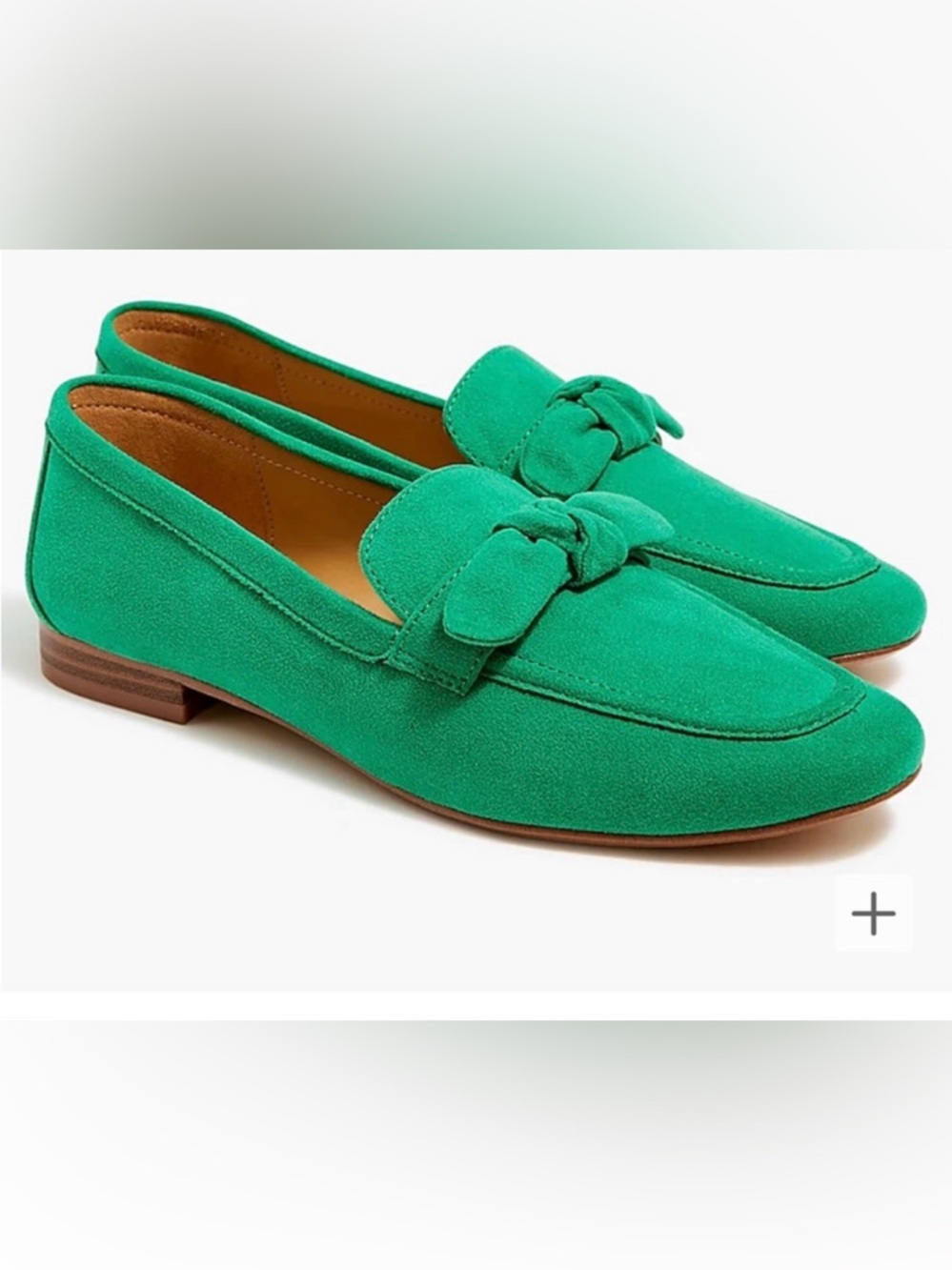 J.Crew Sueded Bow Loafers